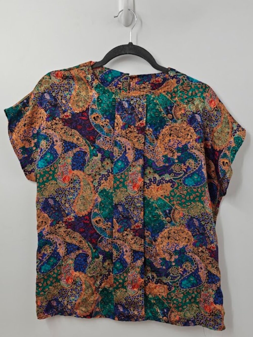 Notations size M paisley print silk shirt